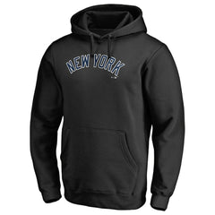 New York Yankees Official Wordmark Fitted Pullover Hoodie - MLB Hoodies