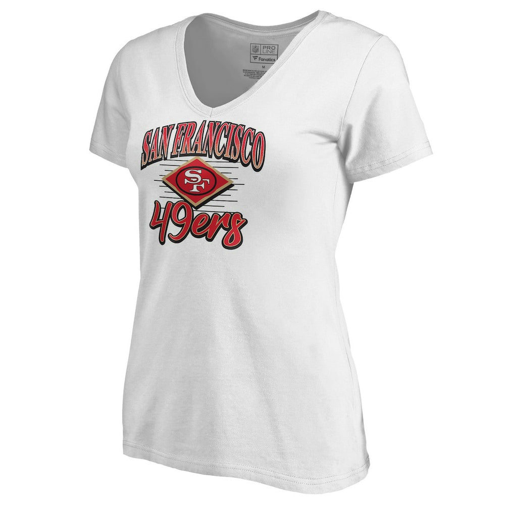 San Francisco 49ers Women's Artifact V-Neck T-Shirt | NFL Hot