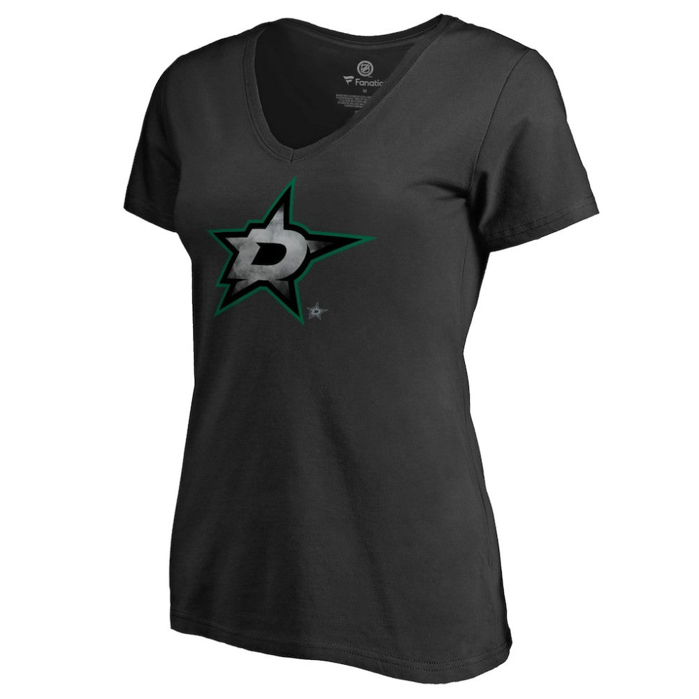 Dallas Stars Women's Core Smoke V-Neck T-Shirt -  NHL T-shirts