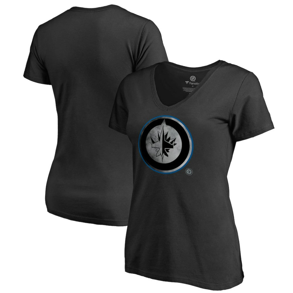 Winnipeg Jets Women's Core Smoke V-Neck T-Shirt -  NHL T-shirts
