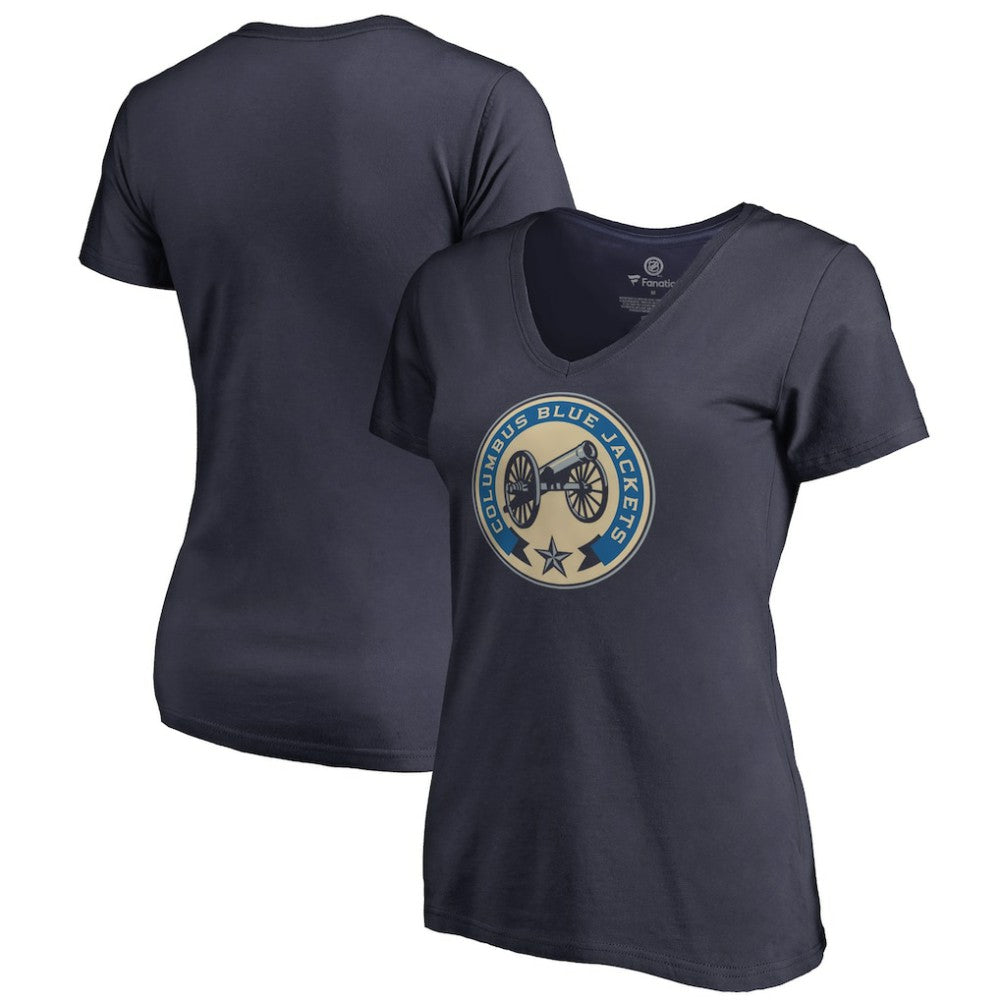 Columbus Blue Jackets Women's Team Alternate V-Neck T-Shirt -  NHL T-shirts