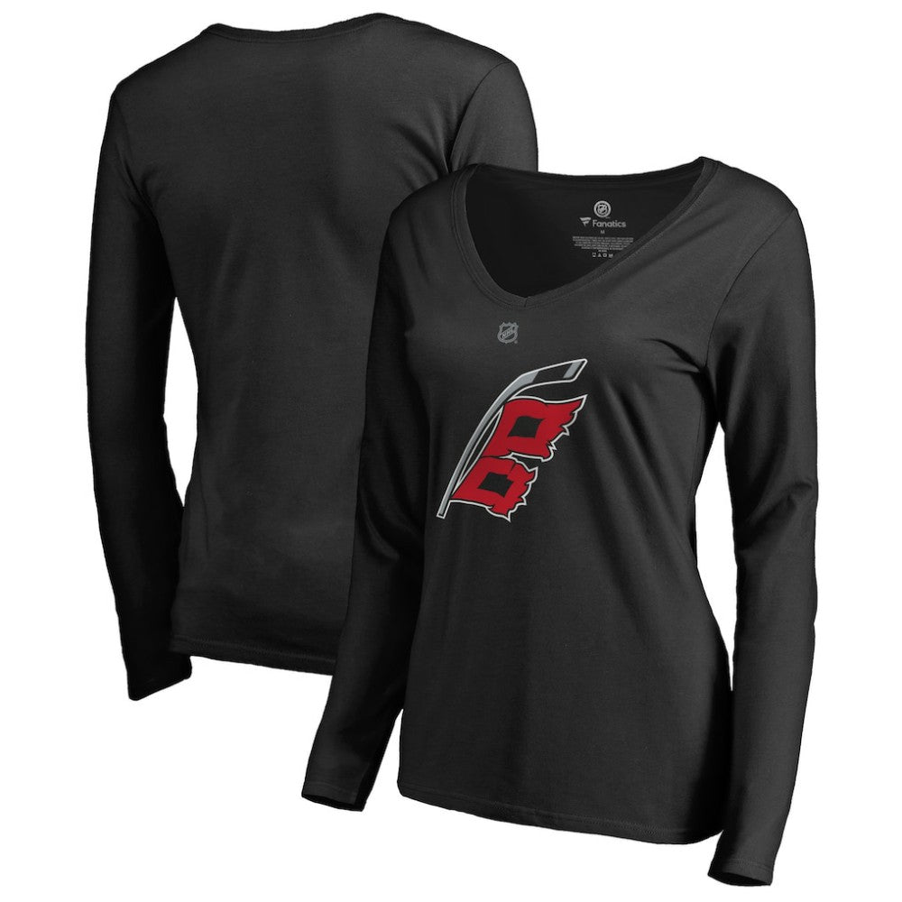 Carolina Hurricanes Women's Team Alternate Long Sleeve V-Neck T-Shirt -  NHL T-shirts