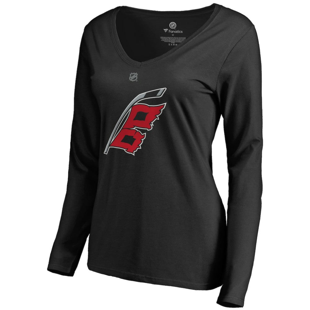 Carolina Hurricanes Women's Team Alternate Long Sleeve V-Neck T-Shirt -  NHL T-shirts