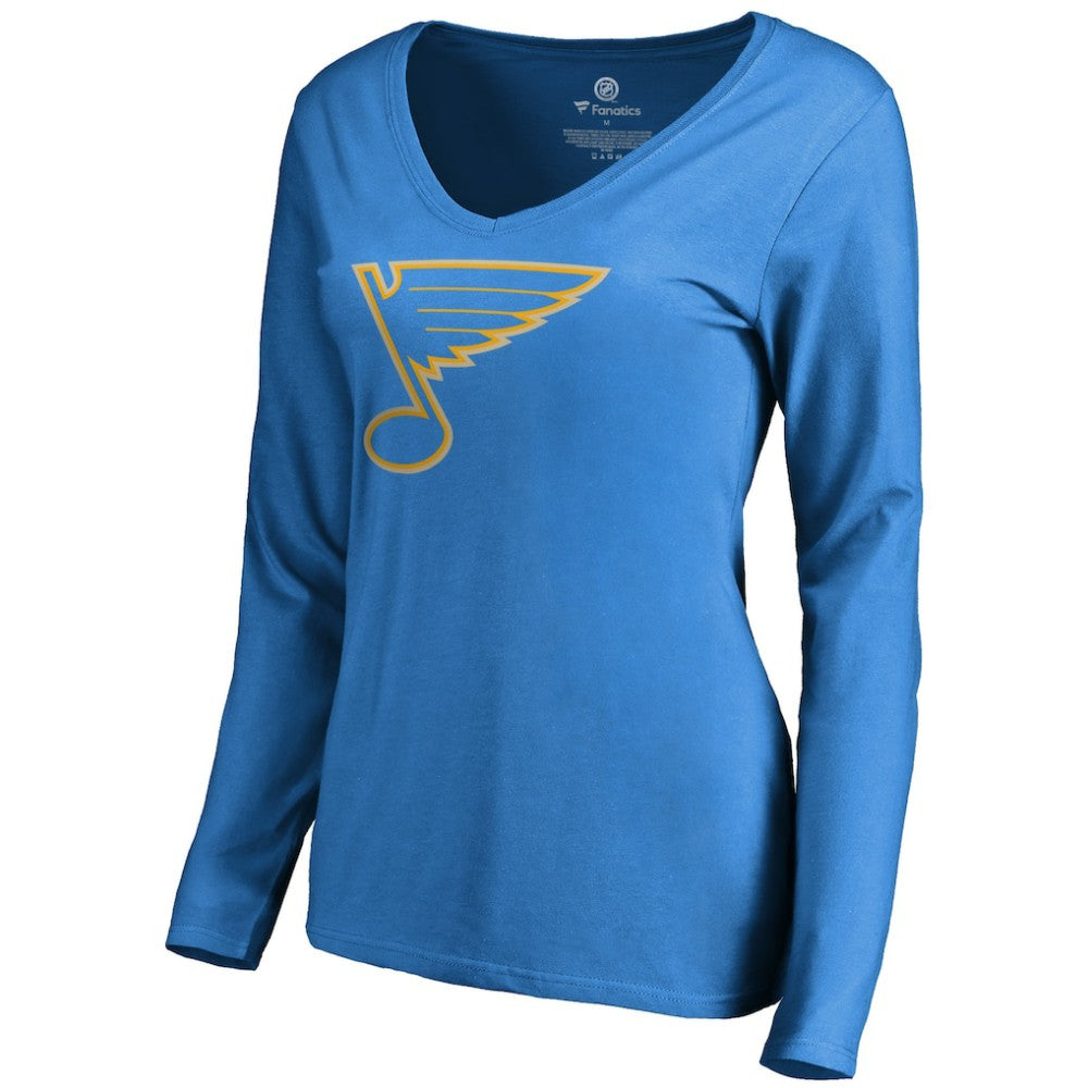 St. Louis Blues Women's Team Alternate Long Sleeve V-Neck T-Shirt -  NHL T-shirts