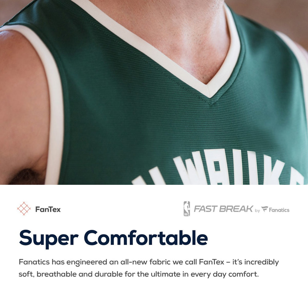 Hunter Green Pat Connaughton Milwaukee Bucks Fast Break Replica Jersey | NBA