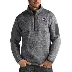 Toronto Blue Jays Antigua Fortune Big & Tall Quarter-Zip Pullover Jacket - MLB Jackets