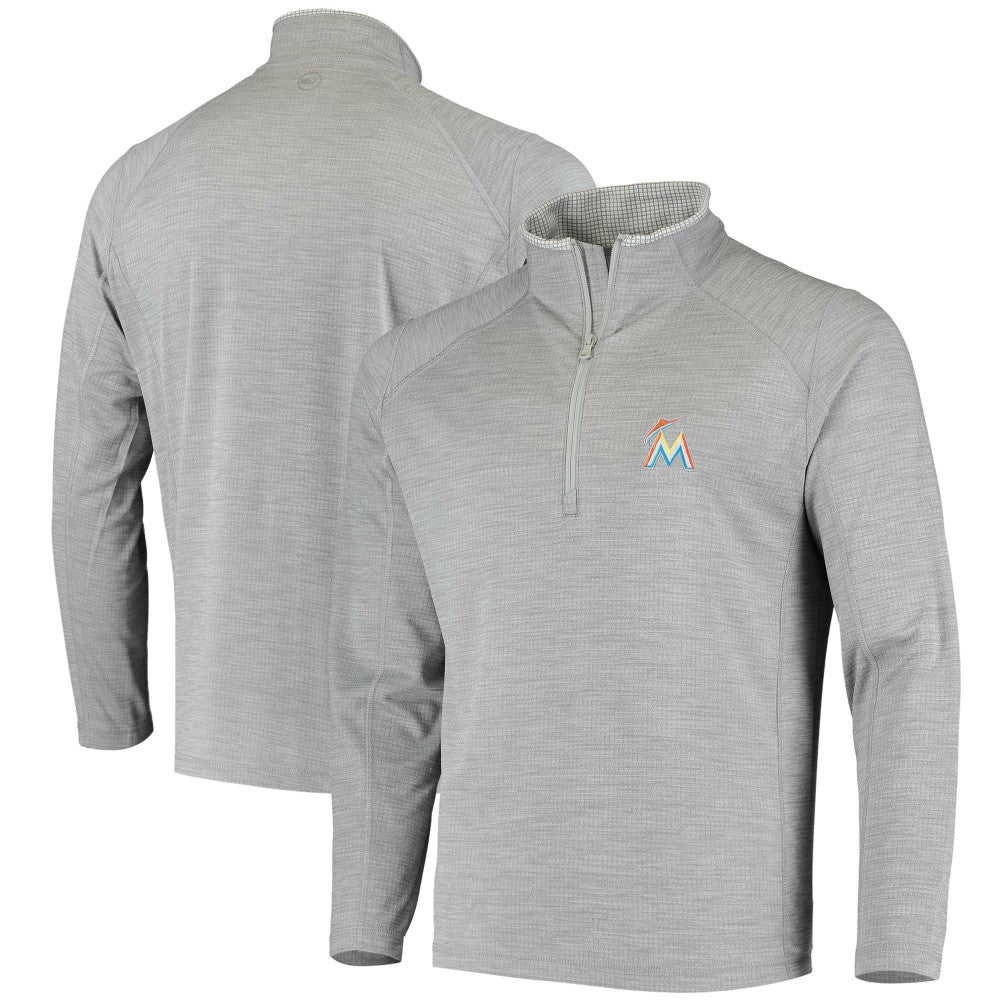 Miami Marlins Vineyard Vines Performance Sankaty Half-Zip Pullover Top - MLB Pullover