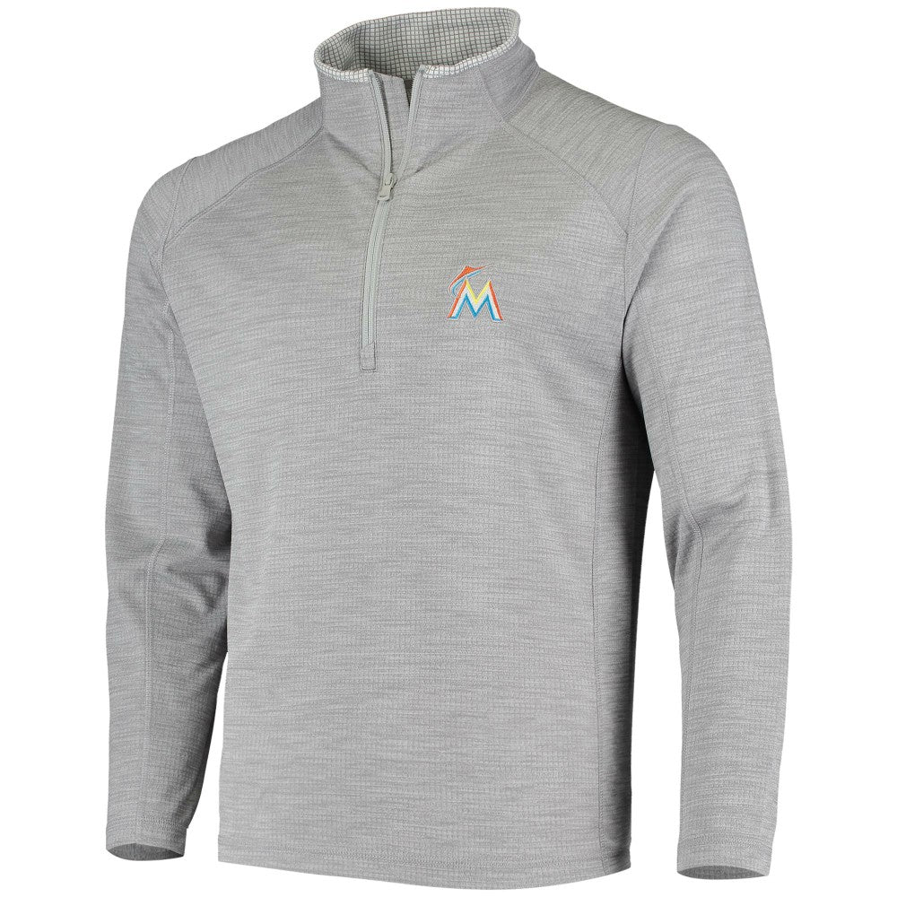 Miami Marlins Vineyard Vines Performance Sankaty Half-Zip Pullover Top - MLB Pullover