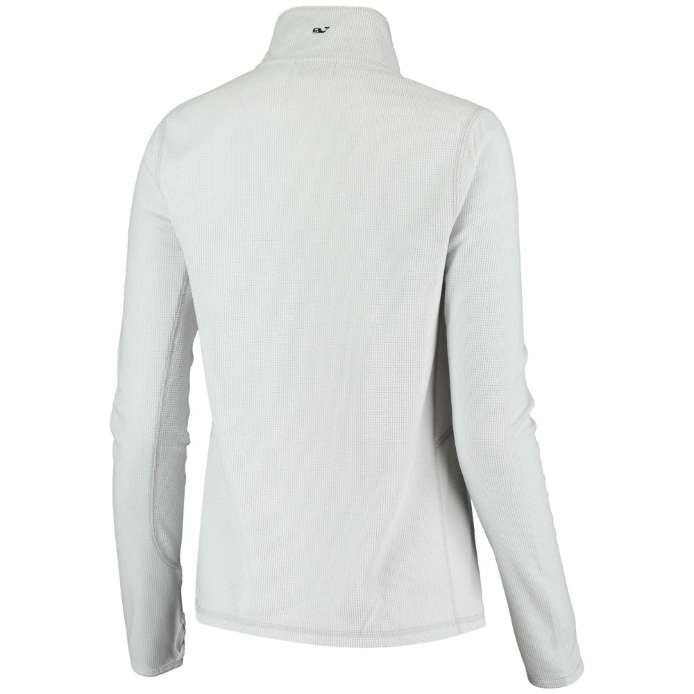 Miami Marlins Vineyard Vines Women's Performance Grid Half-Zip Pullover Top - MLB Pullover
