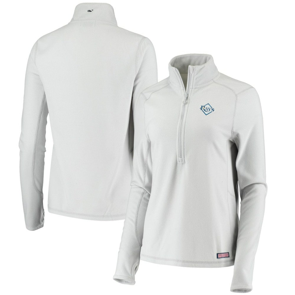 Tampa Bay Rays Vineyard Vines Women's Performance Grid Half-Zip Pullover Top - MLB Pullover