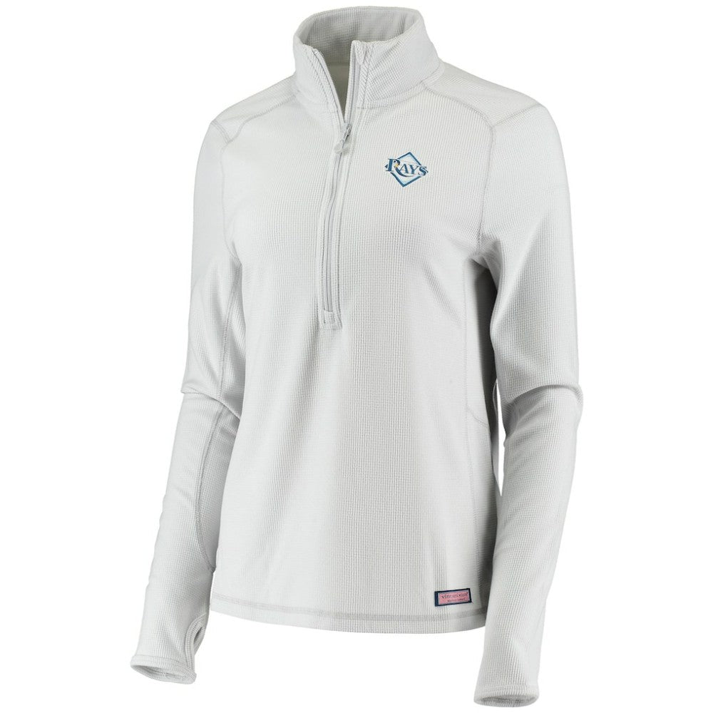 Tampa Bay Rays Vineyard Vines Women's Performance Grid Half-Zip Pullover Top - MLB Pullover