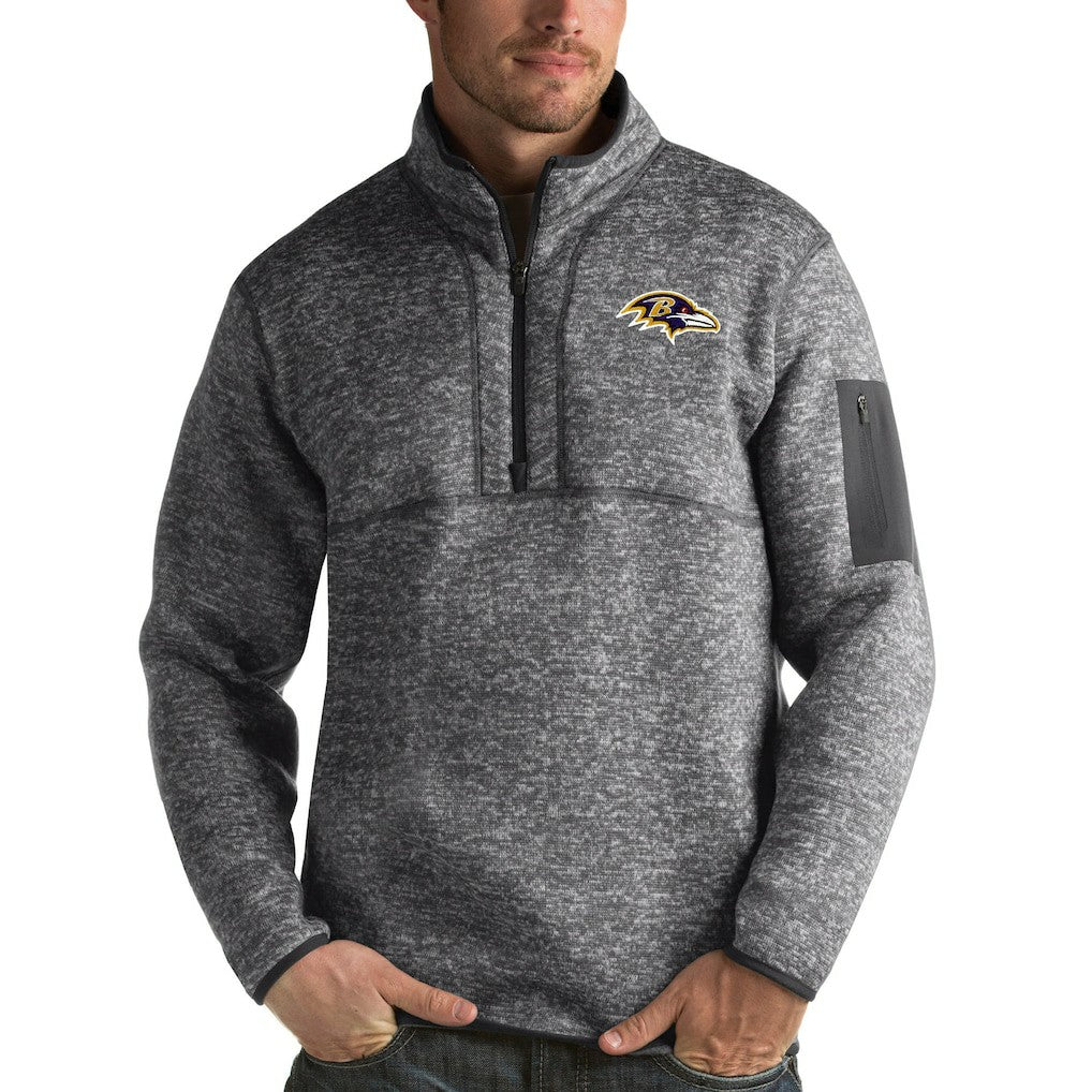 Baltimore Ravens Antigua Fortune Quarter-Zip Pullover Jacket | NFL Sale