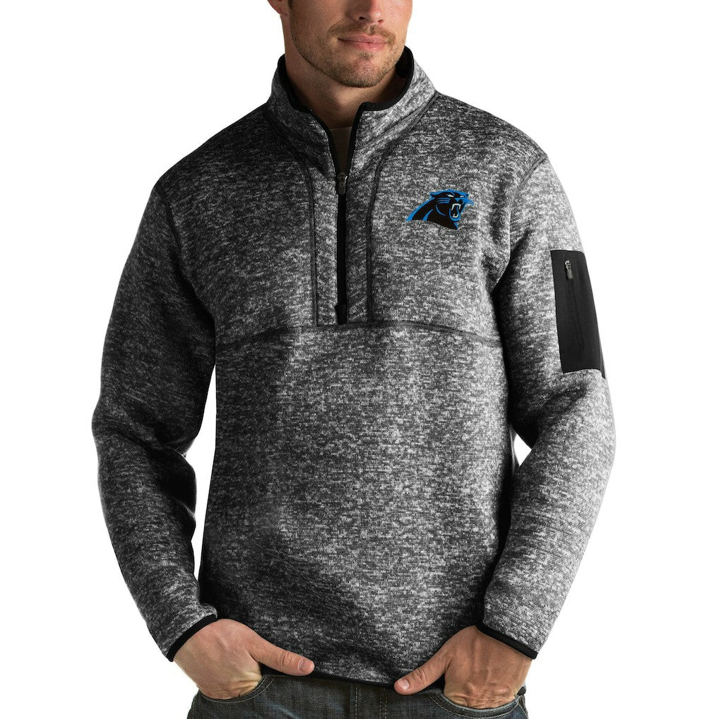 Carolina Panthers Antigua Fortune Quarter-Zip Pullover Jacket | NFL Discount