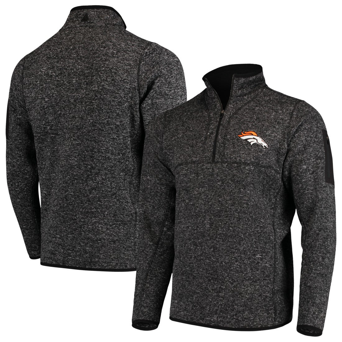 Denver Broncos Antigua Fortune Quarter-Zip Pullover Jacket | NFL Sale