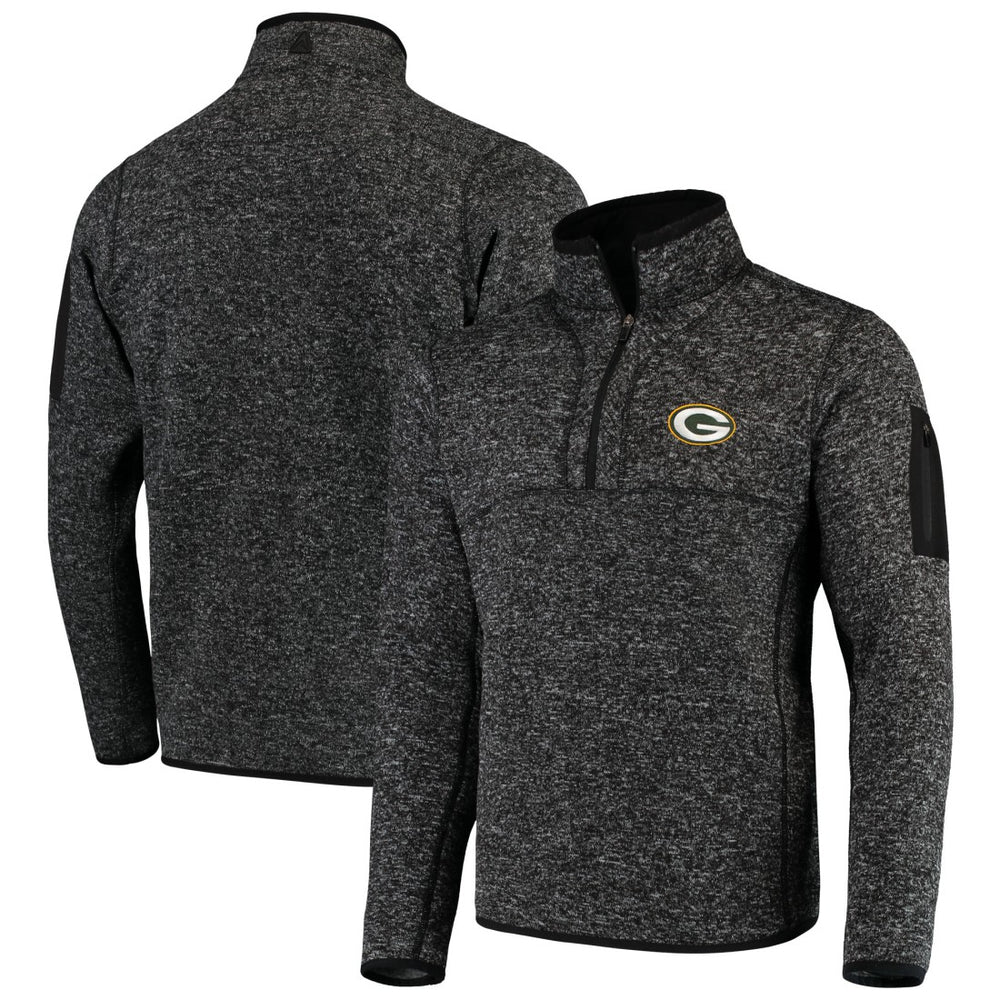 Green Bay Packers Antigua Fortune Quarter-Zip Pullover Jacket | NFL New