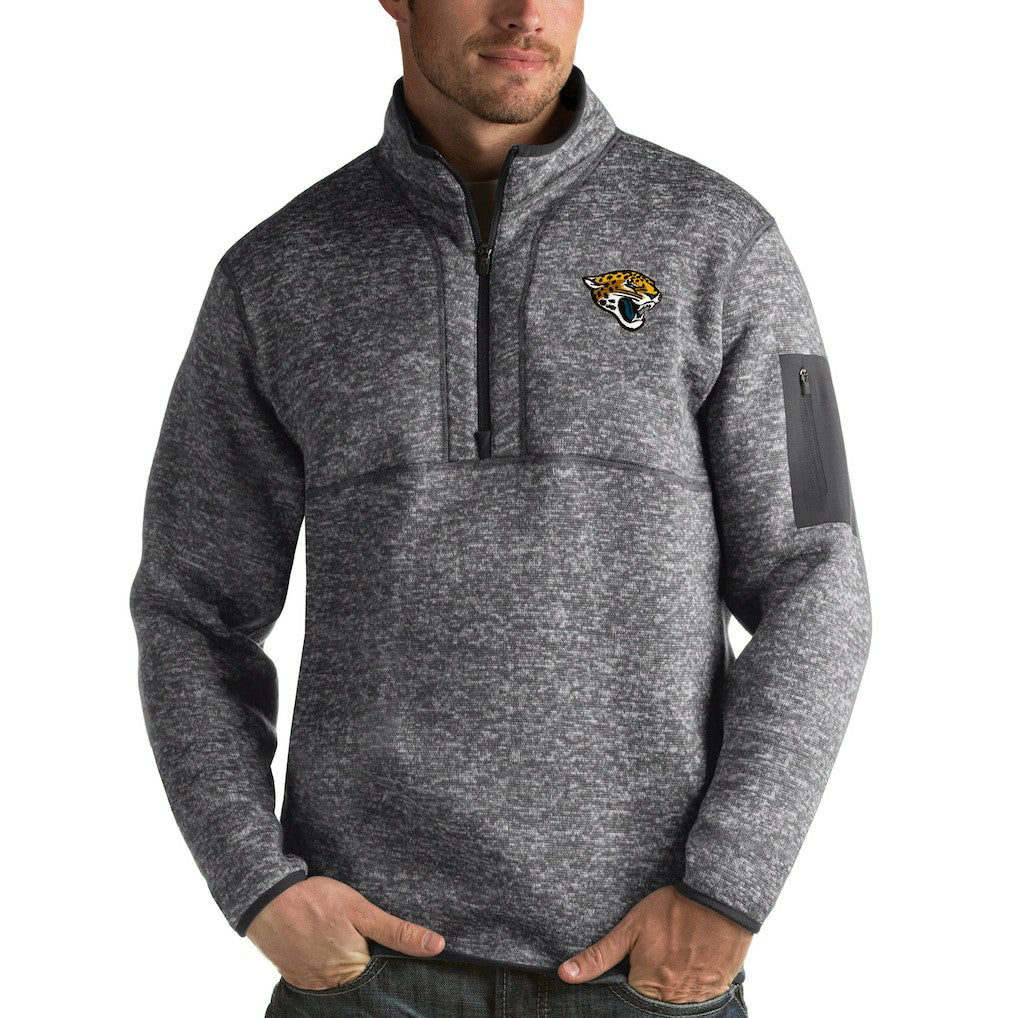 Jacksonville Jaguars Antigua Fortune Quarter-Zip Pullover Jacket | NFL Discount