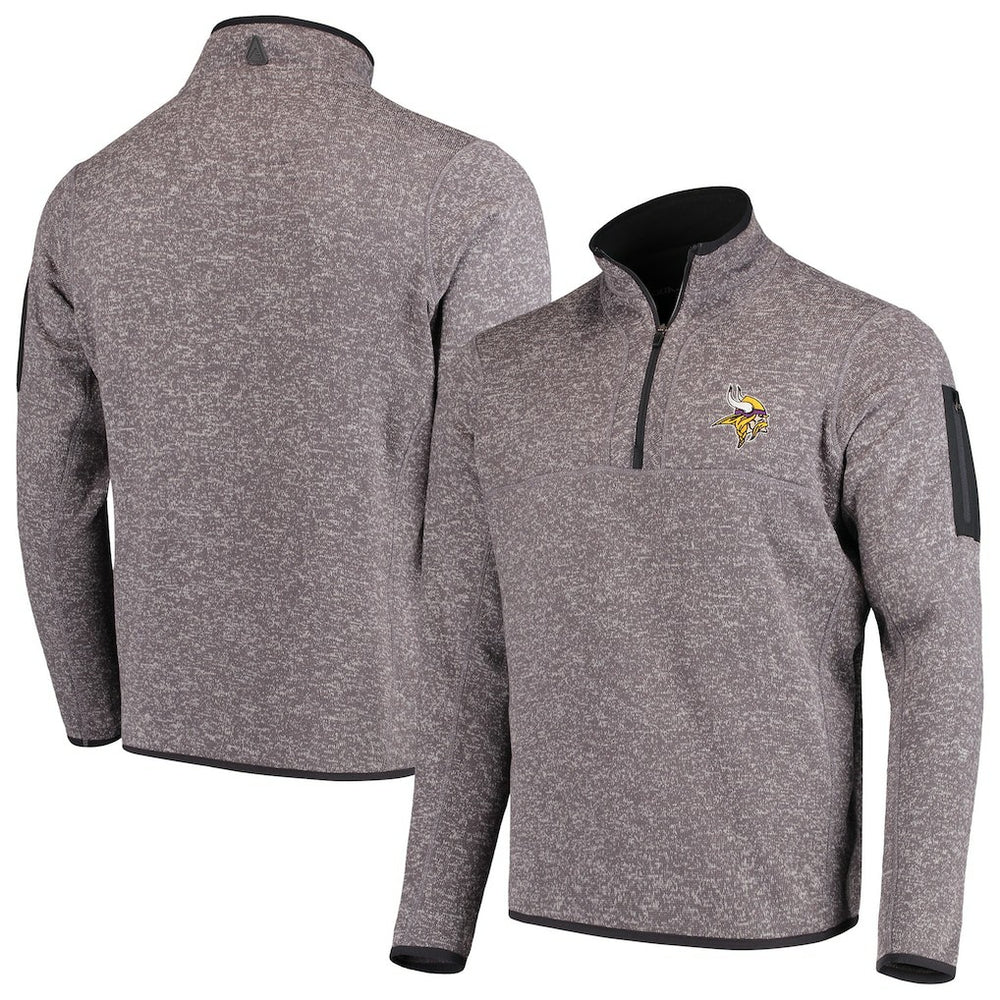 Minnesota Vikings Antigua Fortune Quarter-Zip Pullover Jacket | NFL Discount