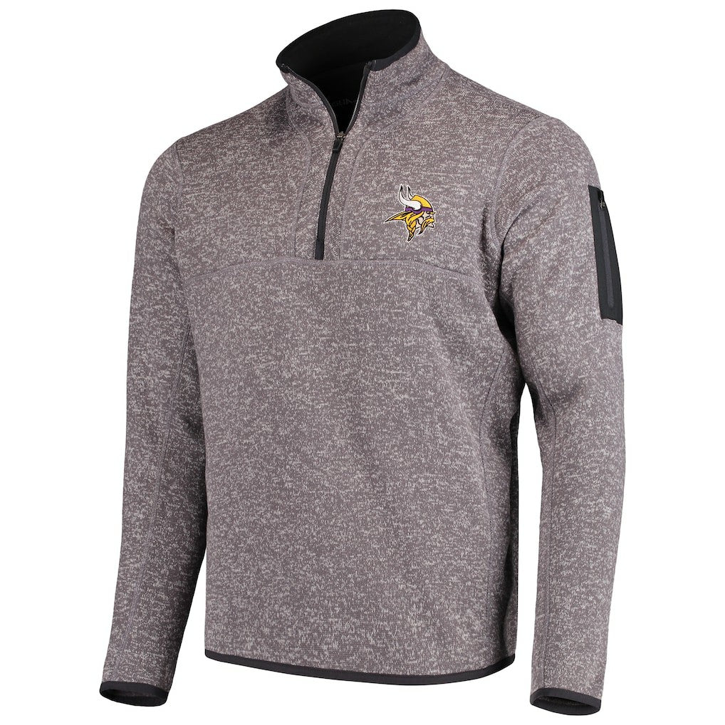 Minnesota Vikings Antigua Fortune Quarter-Zip Pullover Jacket | NFL Discount