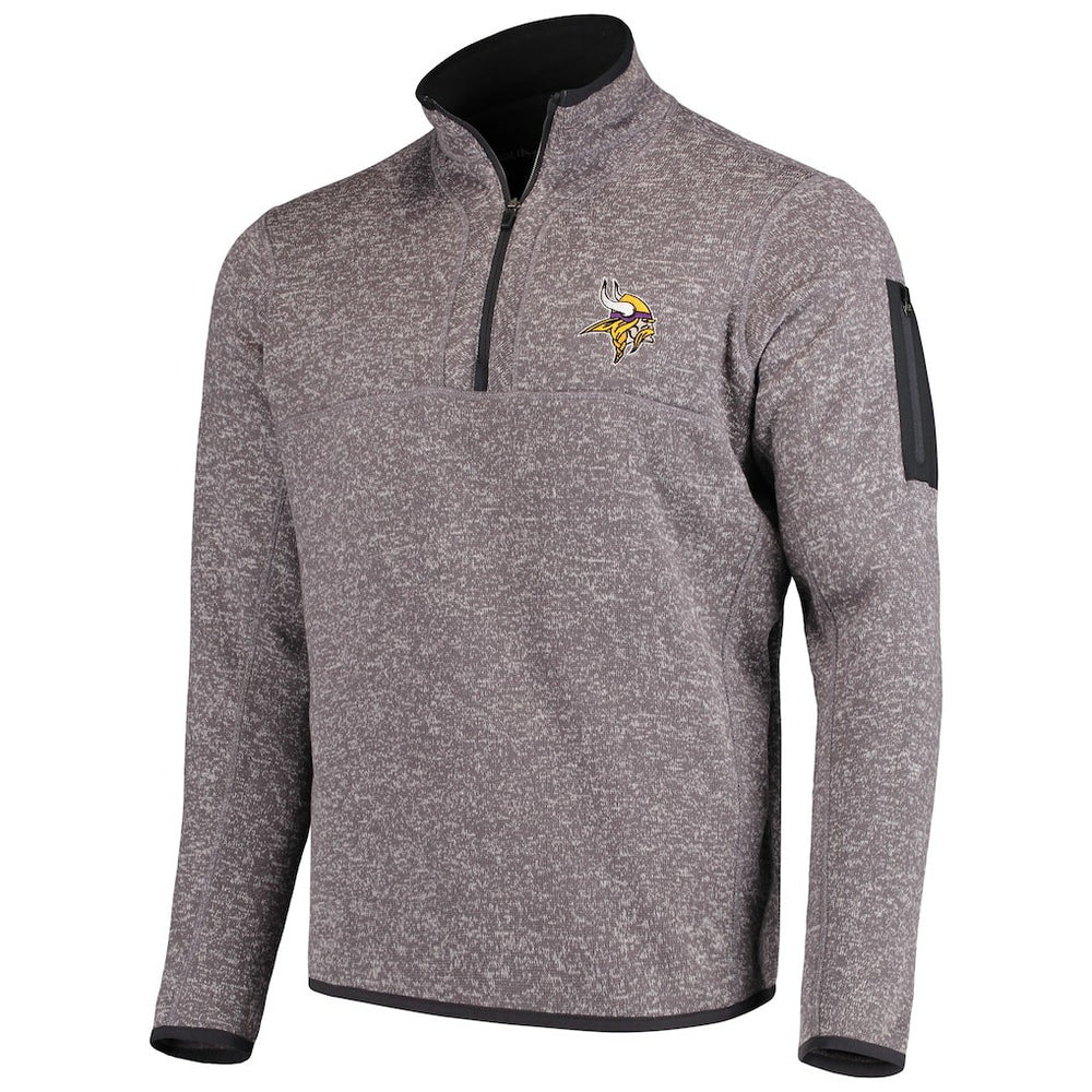 Minnesota Vikings Antigua Fortune Quarter-Zip Pullover Jacket | NFL Discount
