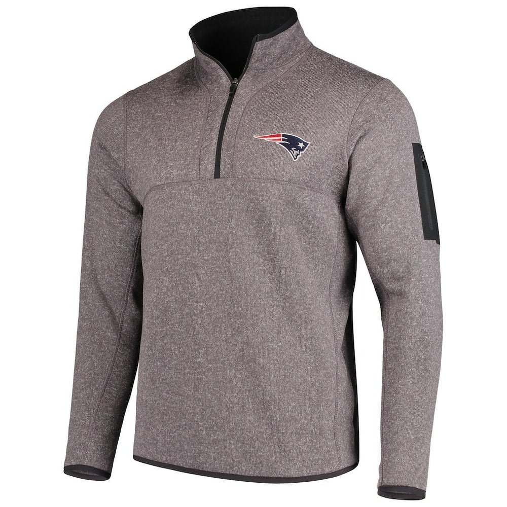 New England Patriots Antigua Fortune Quarter-Zip Pullover Jacket | NFL New