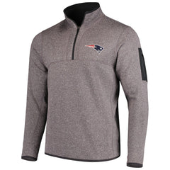 New England Patriots Antigua Fortune Quarter-Zip Pullover Jacket | NFL New