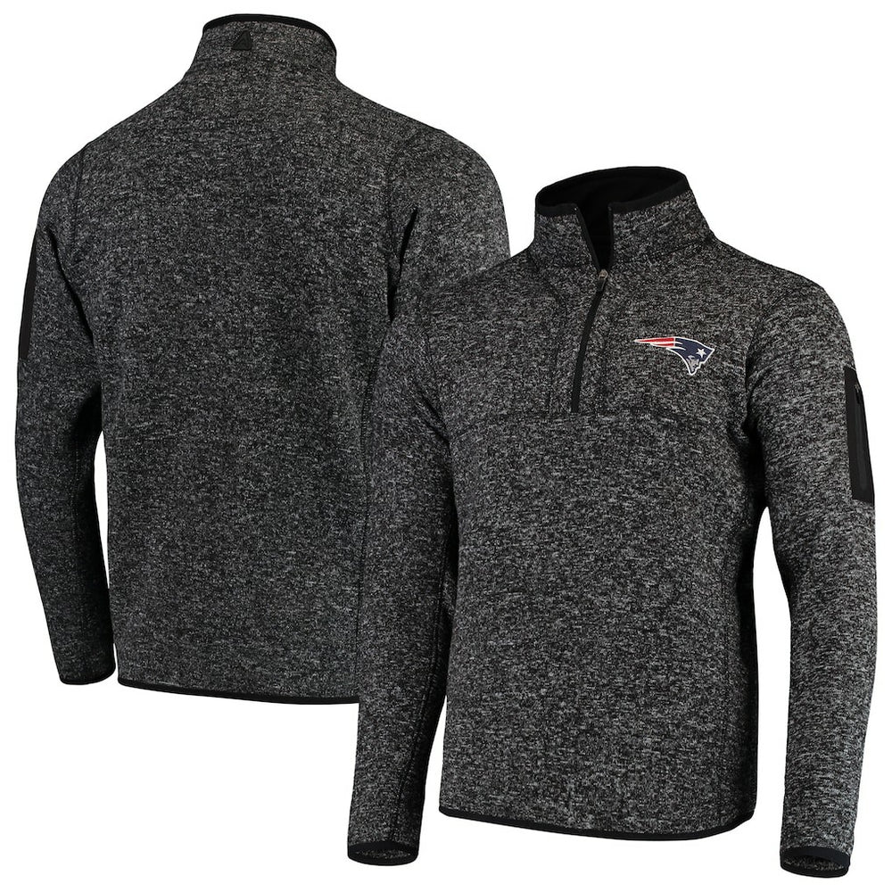 New England Patriots Antigua Fortune Quarter-Zip Pullover Jacket | NFL US