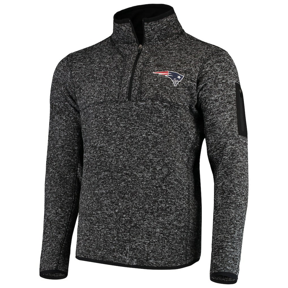 New England Patriots Antigua Fortune Quarter-Zip Pullover Jacket | NFL US