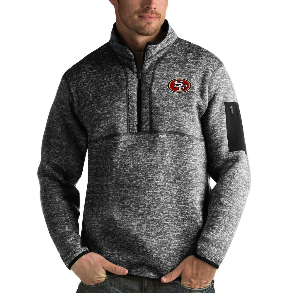 San Francisco 49ers Antigua Fortune Quarter-Zip Pullover Jacket | NFL US