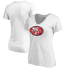 San Francisco 49ers Women's Throwback Logo V-Neck T-Shirt | NFL New