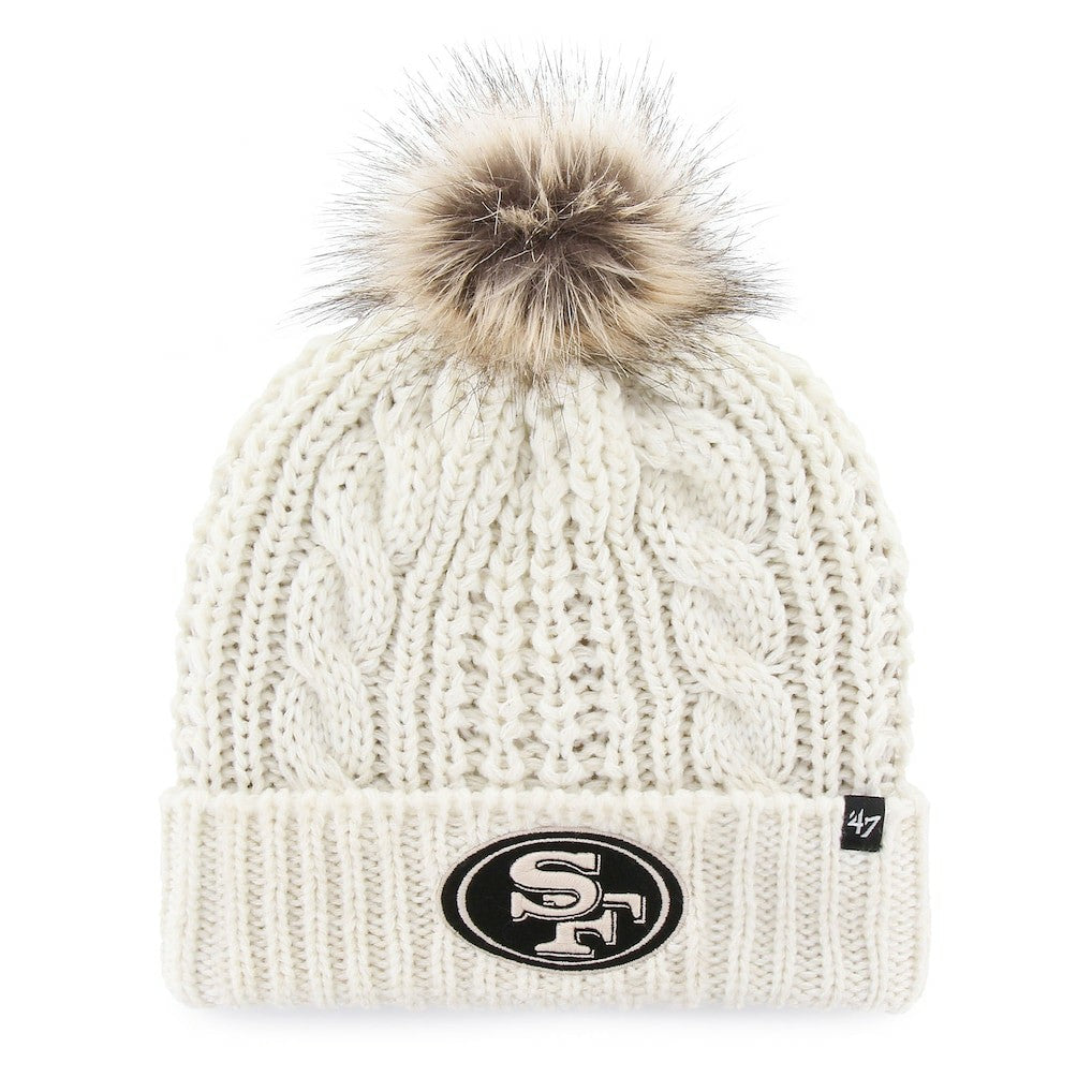San Francisco 49ers '47 Women's Meeko Cuffed Knit Hat With Pom | NFL Discount