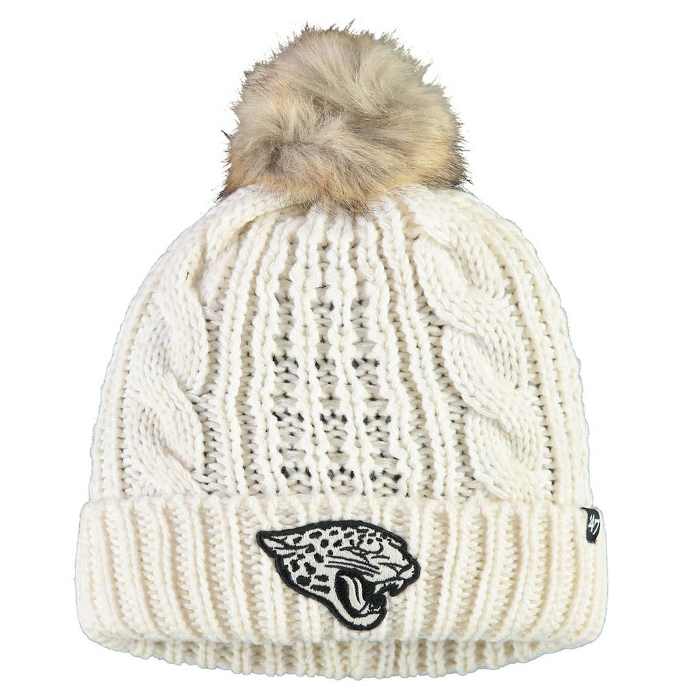 Jacksonville Jaguars '47 Women's Meeko Cuffed Knit Hat With Pom | NFL Outlet