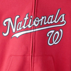Washington Nationals Youth Team Color Wordmark Full-Zip Hoodie - MLB Hoodies
