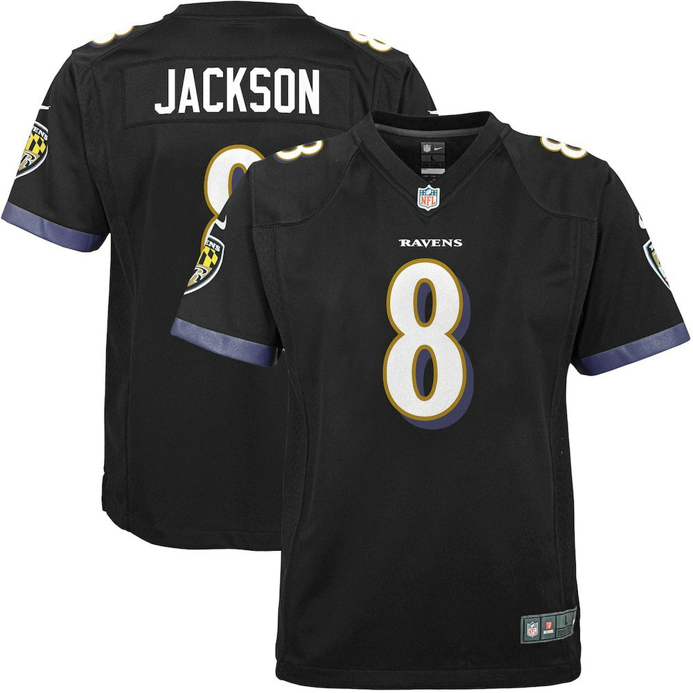 Baltimore Ravens Lamar Jackson  Youth Game Jersey | NFL Outlet