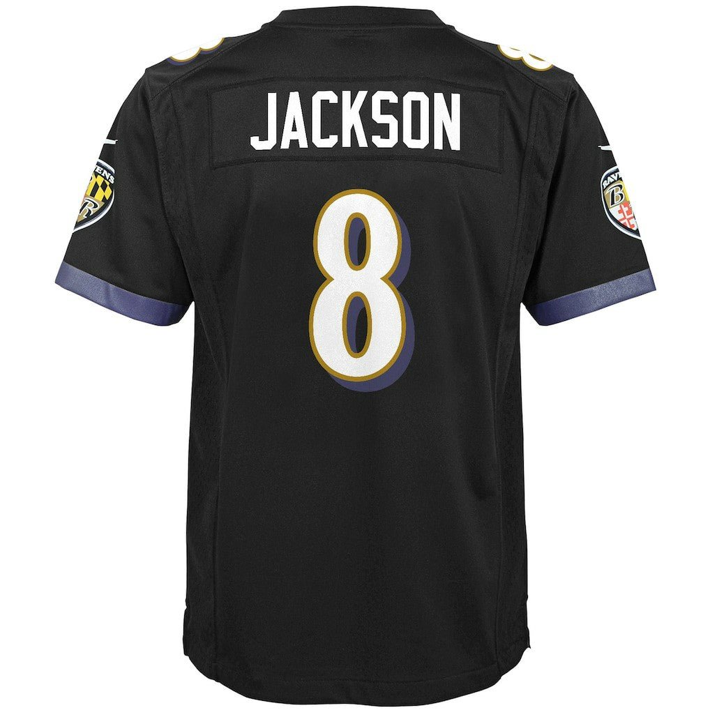 Baltimore Ravens Lamar Jackson  Youth Game Jersey | NFL Outlet