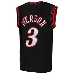 Black Allen Iverson Philadelphia 76ers Youth Hardwood Classics Swingman Throwback Jersey | NBA