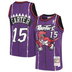 Purple Vince Carter Toronto Raptors Youth 1998/99 Hardwood Classics Swingman Throwback Jersey | NBA