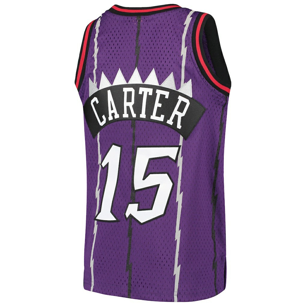 Purple Vince Carter Toronto Raptors Youth 1998/99 Hardwood Classics Swingman Throwback Jersey | NBA