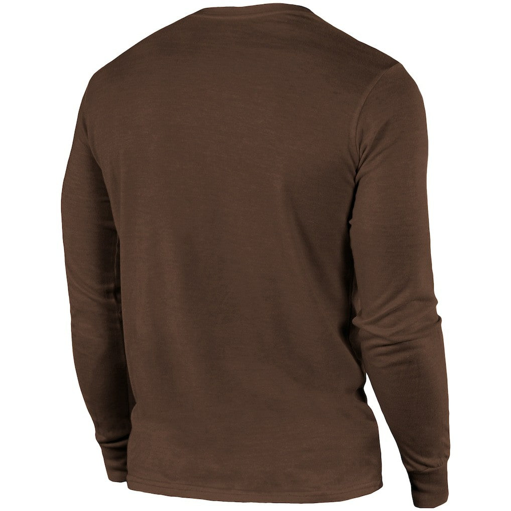 Cleveland Browns Majestic Threads Lockup Tri-Blend Long Sleeve T-Shirt | NFL Discount