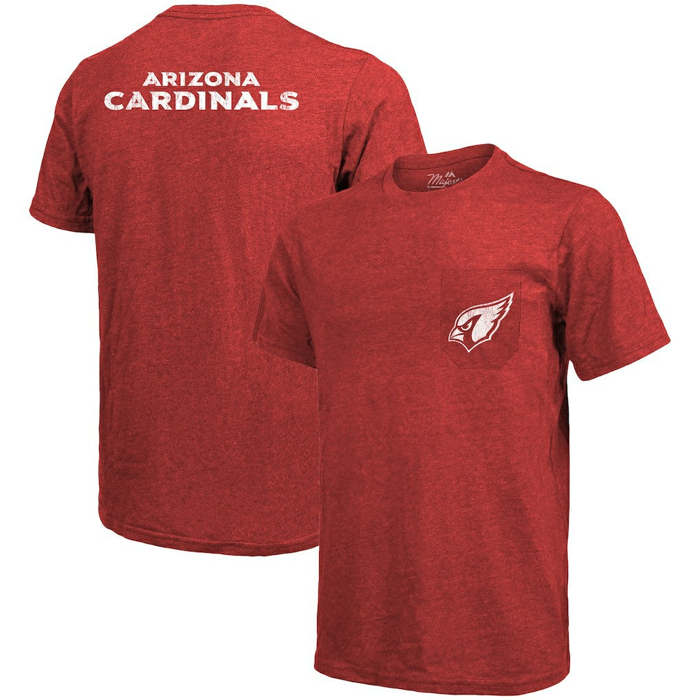 Arizona Cardinals Majestic Threads Tri-Blend Pocket T-Shirt | NFL Online