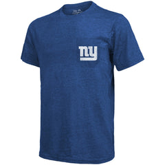 New York Giants Majestic Threads Tri-Blend Pocket T-Shirt | NFL Online