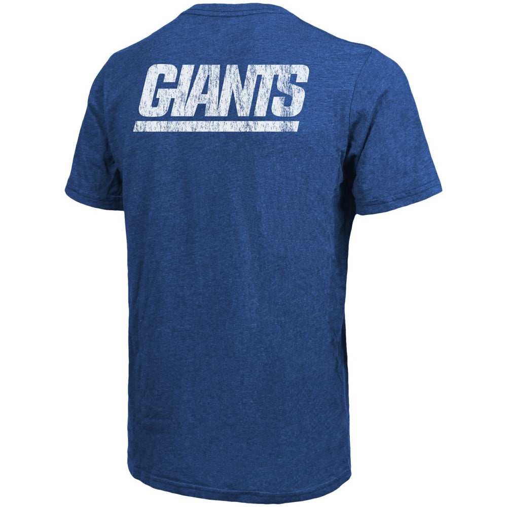 New York Giants Majestic Threads Tri-Blend Pocket T-Shirt | NFL Online