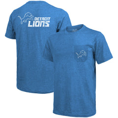 Detroit Lions Majestic Threads Tri-Blend Pocket T-Shirt | NFL Outlet