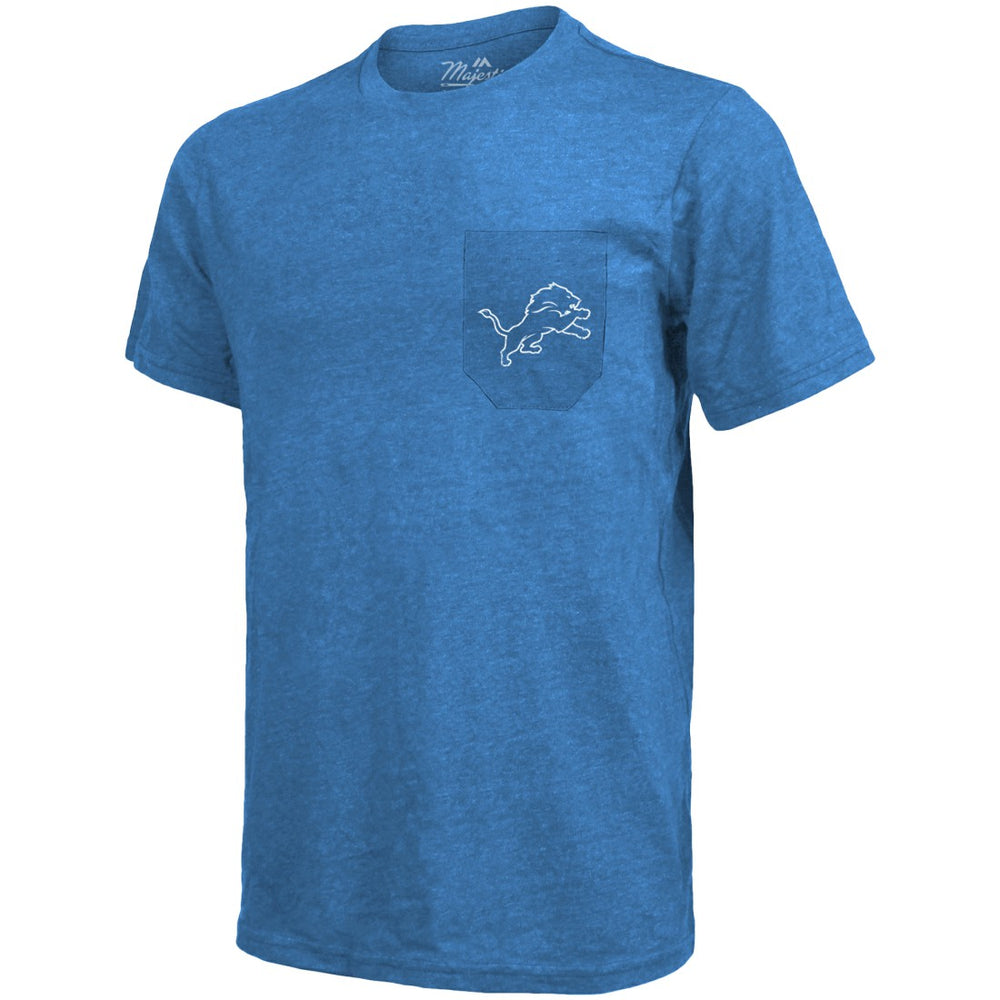 Detroit Lions Majestic Threads Tri-Blend Pocket T-Shirt | NFL Outlet