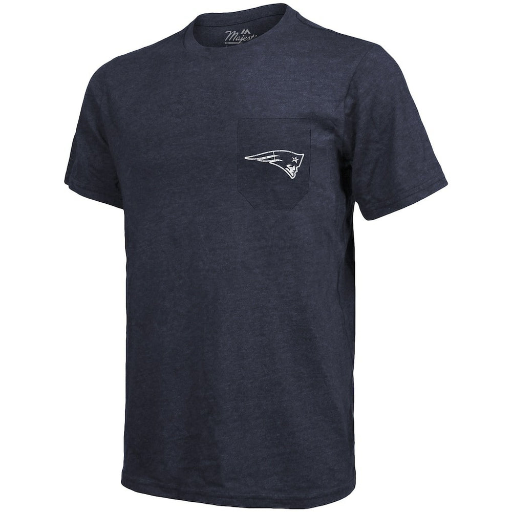 New England Patriots Majestic Threads Tri-Blend Pocket T-Shirt | NFL Online