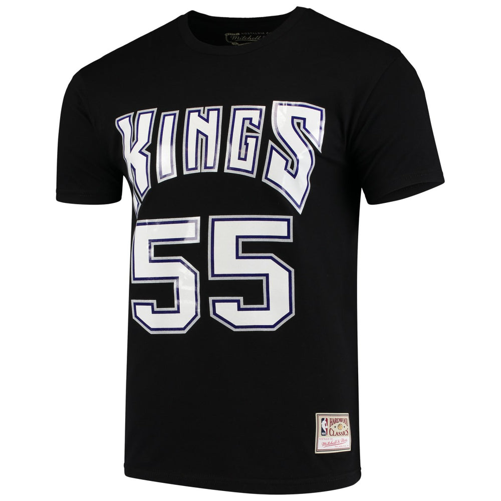 Black Jason Williams Sacramento Kings Hardwood Classics Team Name & Number T-Shirt | NBA
