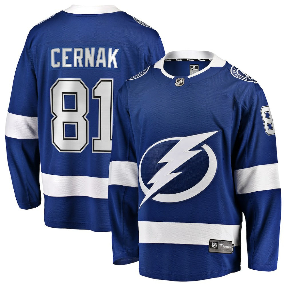 Erik Cernak Tampa Bay Lightning Fanatics Home Breakaway Player Jersey -  NHL Jerseys