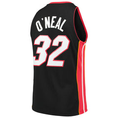 Black Shaquille O'Neal Miami Heat Hardwood Classics Swingman Jersey | NBA
