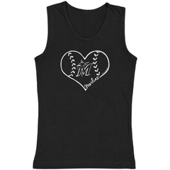 Miami Marlins Soft as a Grape Youth Cotton Tank Top - MLB Tanks