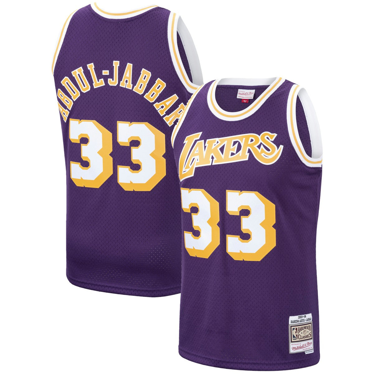 Purple Kareem Abdul-Jabbar Los Angeles Lakers Hardwood Classics Swingman Jersey | NBA