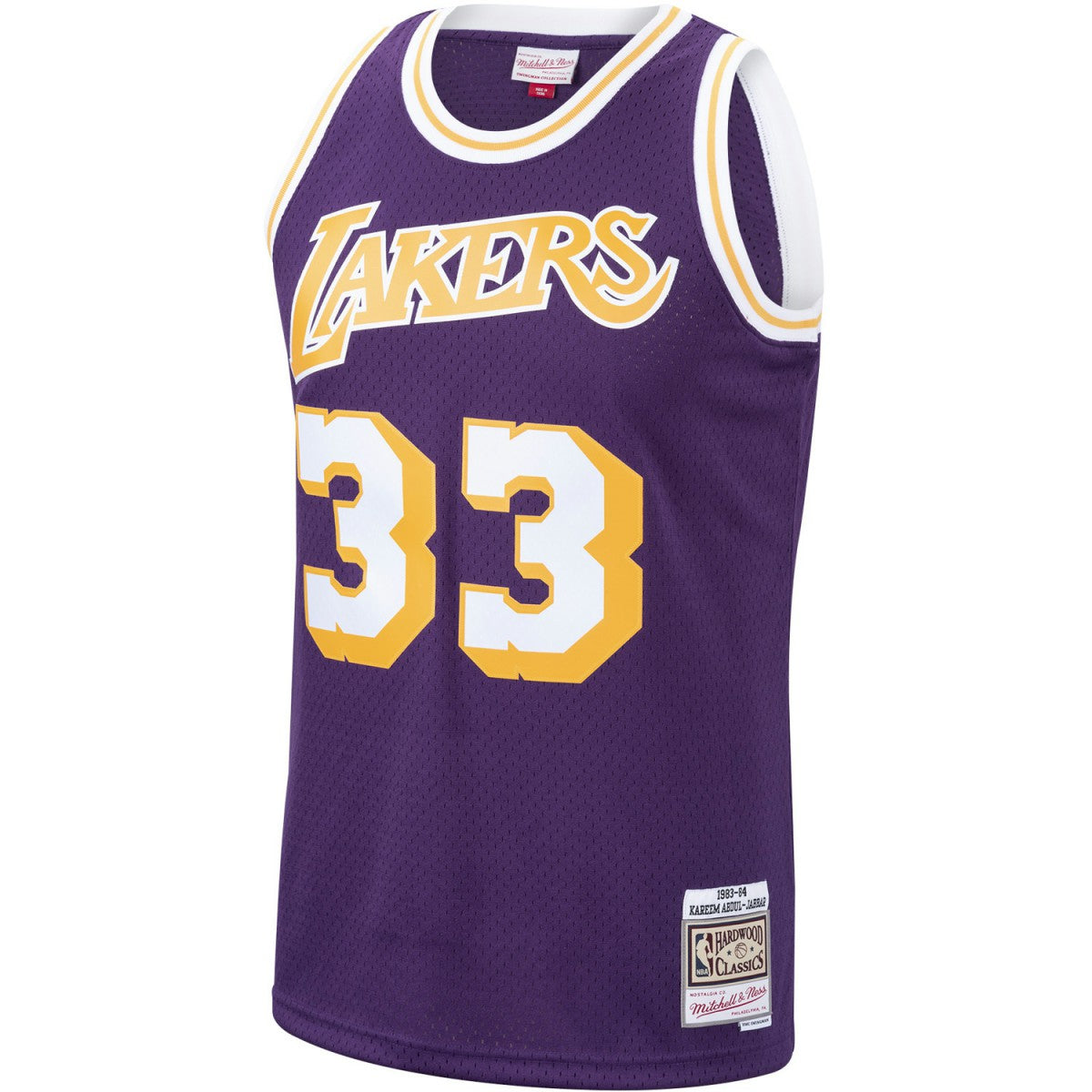 Purple Kareem Abdul-Jabbar Los Angeles Lakers Hardwood Classics Swingman Jersey | NBA